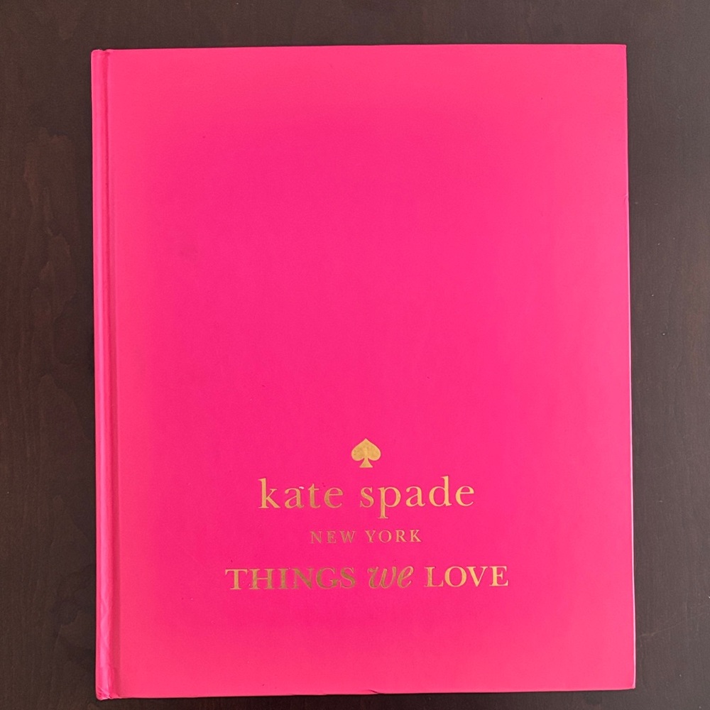 Kate Spade Vibrant Pink Book THINGS WE LOVE